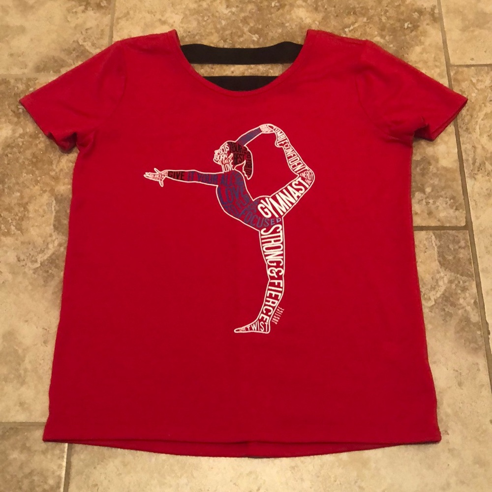 Girls Justice Gymnast Shirt Size 12 NEW